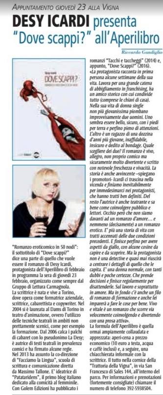 articolo il Carmagnolese